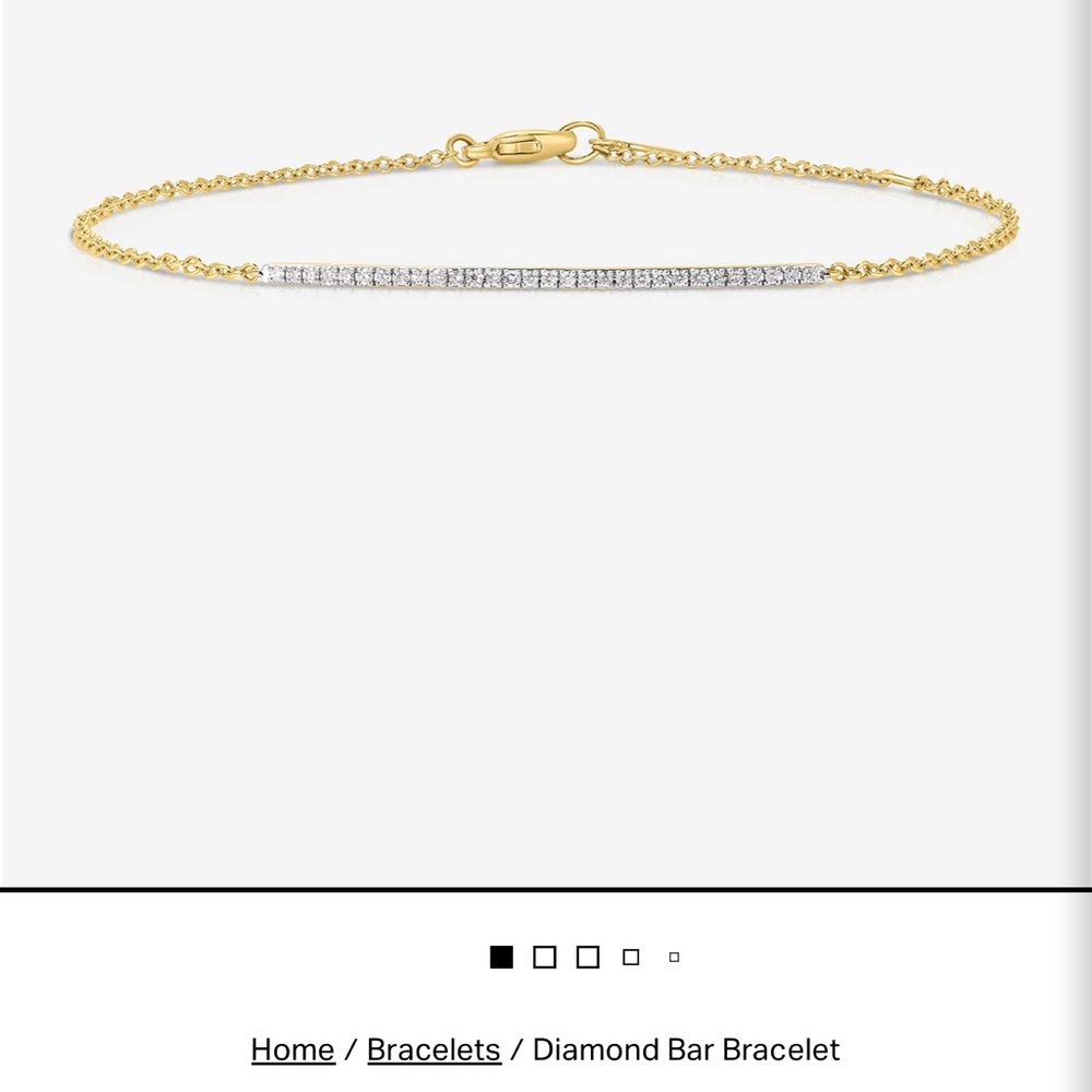 Gold Diamond Bar Bracelet Ring Concierge